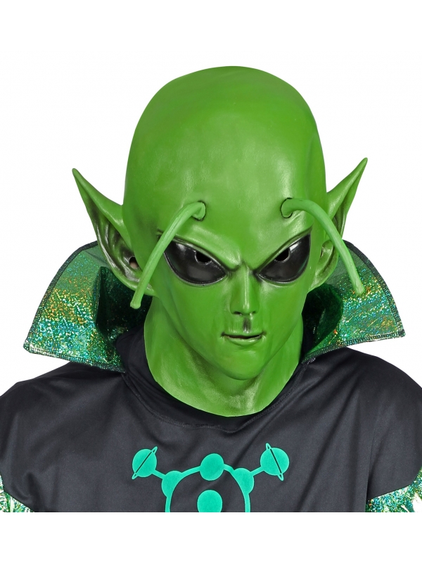 Masque d'Alien vert pour adulte en Latex