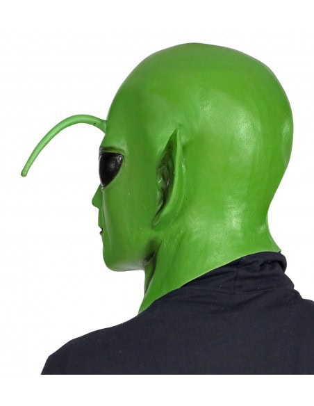 Masque d'Alien vert pour adulte en Latex