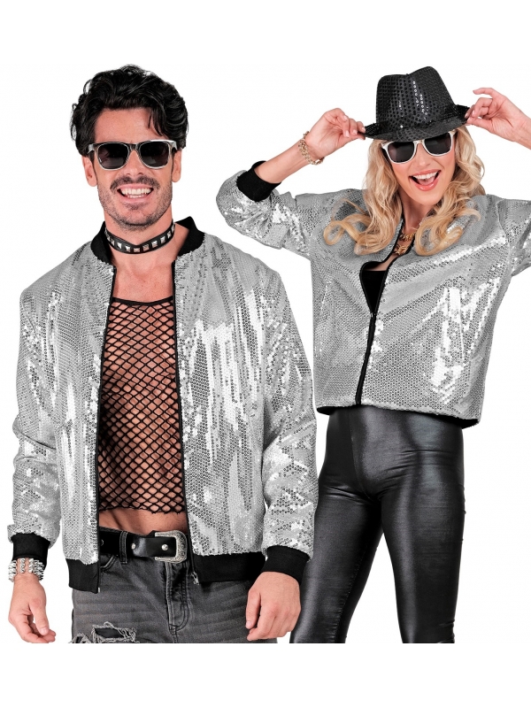 Veste à Paillettes Survêtement - Top Festif Brillant Pour Soirées Et Festivals