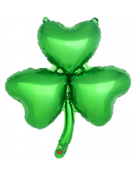 Ballon Aluminium 20" Trèfle à 3 Feuilles Vert - Idéal pour la Saint-Patrick