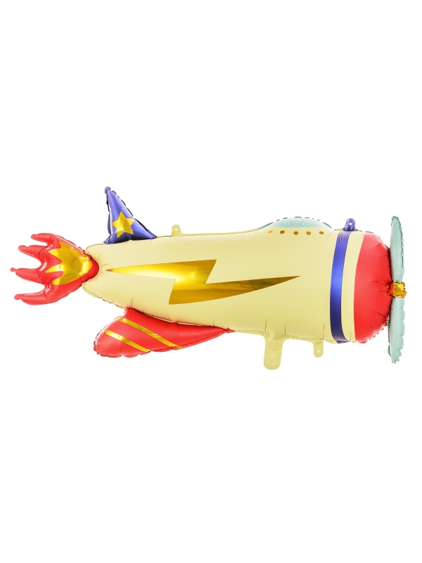 Ballon en forme d'Avion, 91x39cm - Embarquement Immédiat vers la Fête