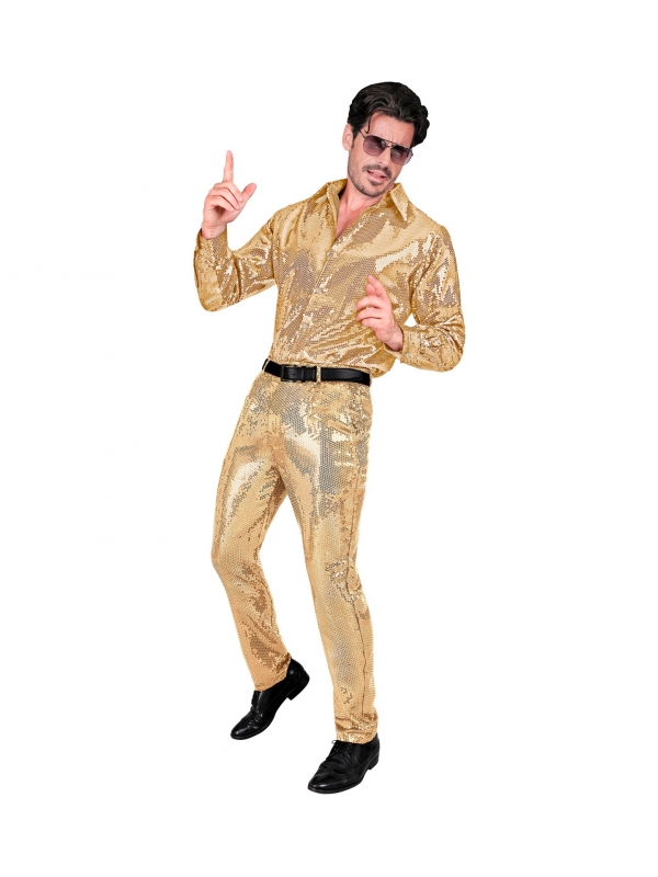 Pantalon Homme à Paillettes Or "Party Fashion"