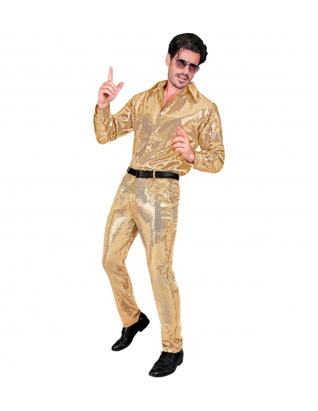 Pantalon Homme à Paillettes Or "Party Fashion"