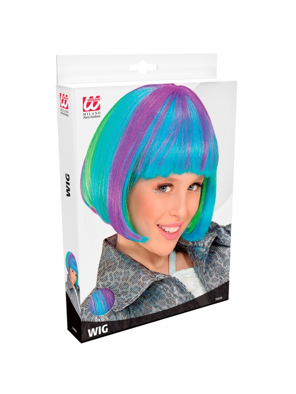 Perruque Colorée Fun pour Fille – Style Star Pop