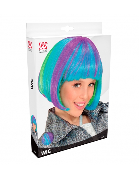 Perruque Colorée Fun pour Fille – Style Star Pop