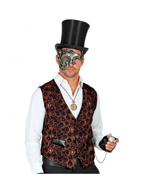Gilet Steampunk Marron pour homme du S/M au XXL