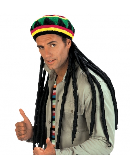 Bonnet Rasta avec Dreadlocks Extralongs : l'Accessoire Reggae par Excellence