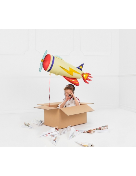 Ballon en forme d'Avion, 91x39cm - Embarquement Immédiat vers la Fête