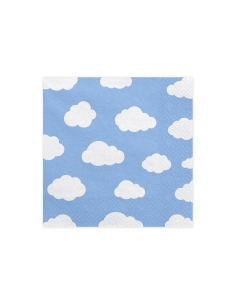 Serviettes de table motif nuage, 33x33cm (1 pqt. / 20 pc.) 2
