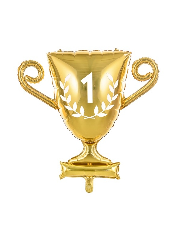 Ballon en Mylar Coupe de Champion, 64x61cm, or