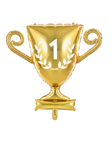 Ballon en Mylar Coupe de Champion, 64x61cm, or