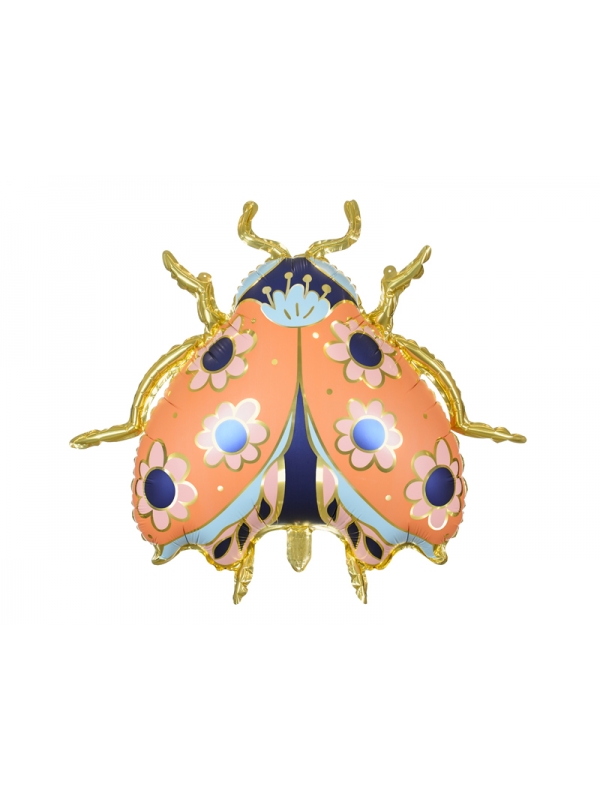 Ballon aluminium Coccinelle, 87x75 cm - Ajoutez une touche de magie à votre fête