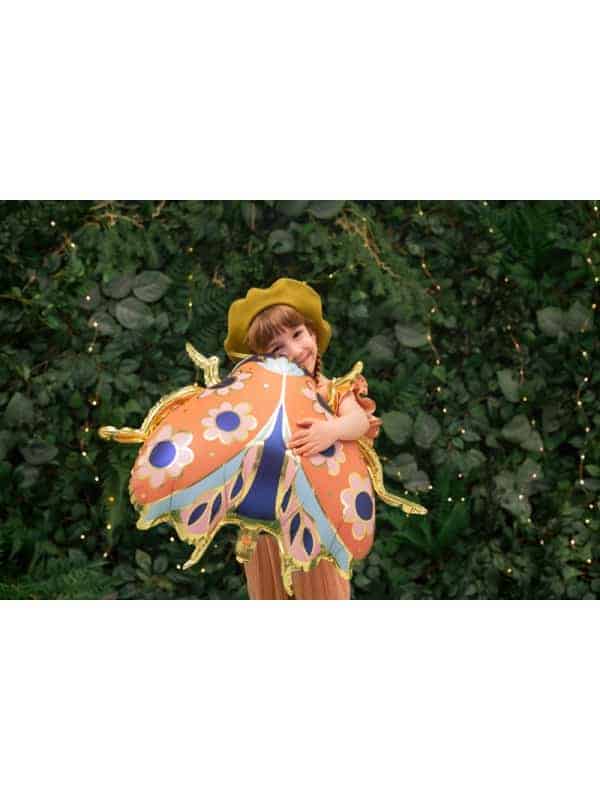 Ballon aluminium Coccinelle, 87x75 cm - Ajoutez une touche de magie à votre fête