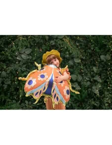 Ballon aluminium Coccinelle, 87x75 cm - Ajoutez une touche de magie à votre fête