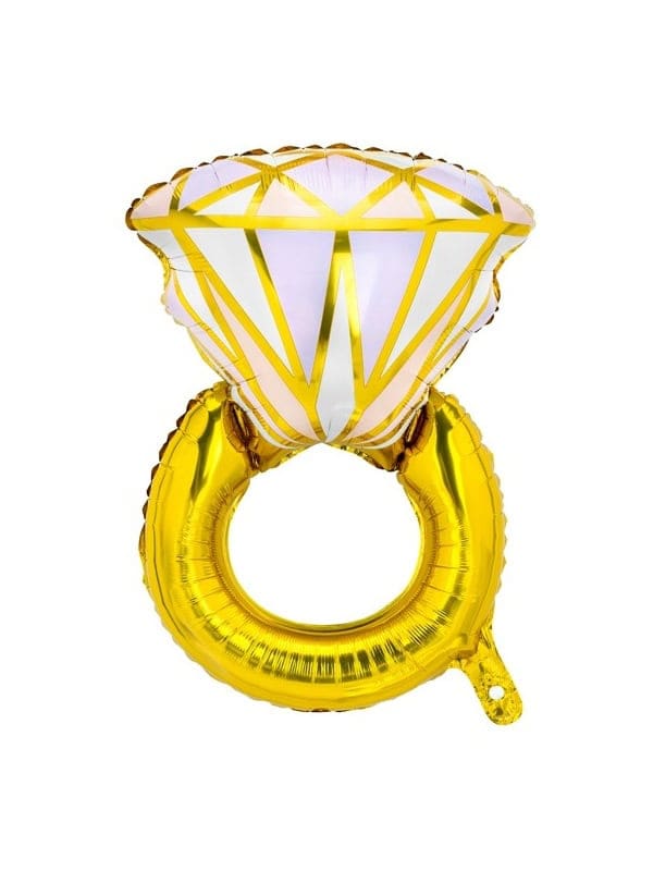 Ballon en Mylar Grande Bague de Fiançailles, 60x95cm