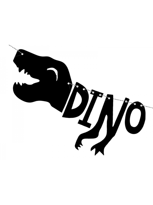 Guirlande Dinosaures - Dino Party - Anniversaire, 20x90 cm