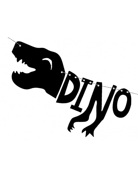 Guirlande Dinosaures - Dino Party - Anniversaire, 20x90 cm