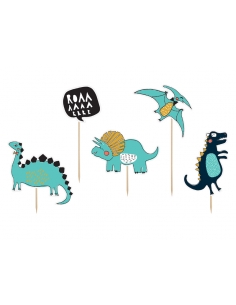Kit de Décoration pour Gâteau d'Anniversaire - Thème Dinosaures