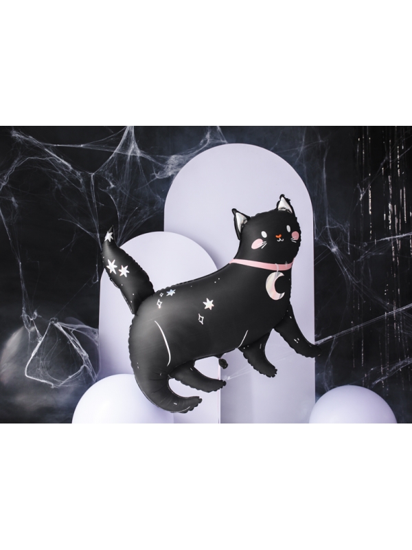 Ballon en aluminium Chat, 96x95 cm - Halloween & Anniversaire