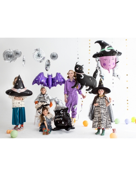Ballon en aluminium Chat, 96x95 cm - Halloween & Anniversaire