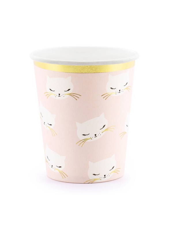 Gobelets Chaton, 200ml (1 pqt. / 6 pc.) - Anniversaire & Baby Shower