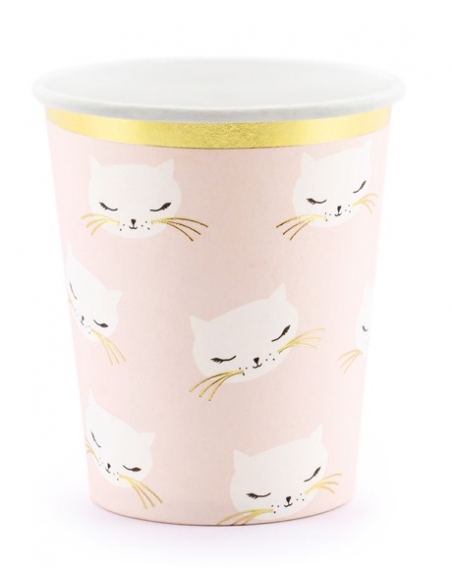 Gobelets Chaton, 200ml (1 pqt. / 6 pc.) - Anniversaire & Baby Shower