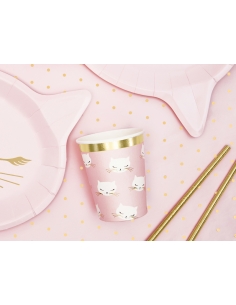 Gobelets Chaton, 200ml (1 pqt. / 6 pc.) - Anniversaire & Baby Shower
