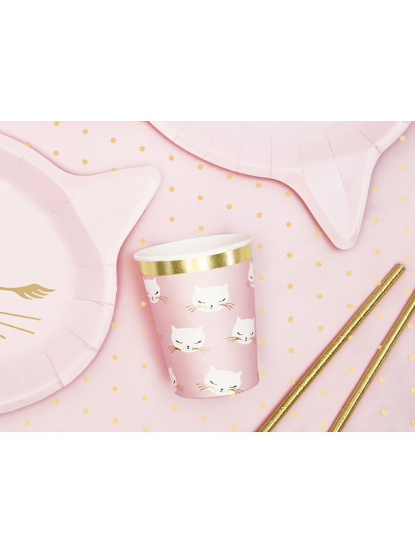 Gobelets Chaton, 200ml (1 pqt. / 6 pc.) - Anniversaire & Baby Shower