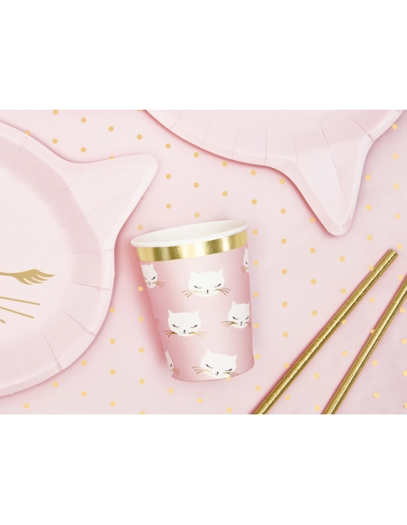 Gobelets Chaton, 200ml (1 pqt. / 6 pc.) - Anniversaire & Baby Shower