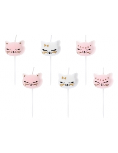 Bougies d'anniversaire Chaton, 2cm (1 pqt. / 6 pc.) 2