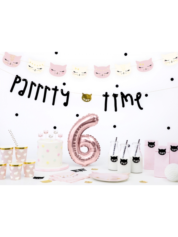 Bougies d'anniversaire Chaton, 2cm (1 pqt. / 6 pc.)