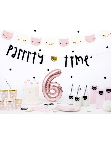 Bougies d'anniversaire Chaton, 2cm (1 pqt. / 6 pc.)