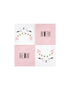 Serviettes de table Chaton -Anniversaire et Baby Shower 2