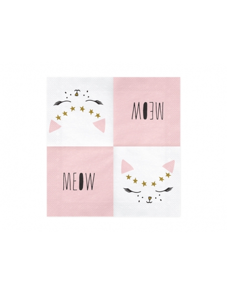 Serviettes de table Chaton -Anniversaire et Baby Shower