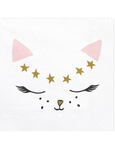 Serviettes de table Chaton -Anniversaire et Baby Shower