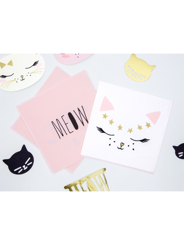 Serviettes de table Chaton -Anniversaire et Baby Shower