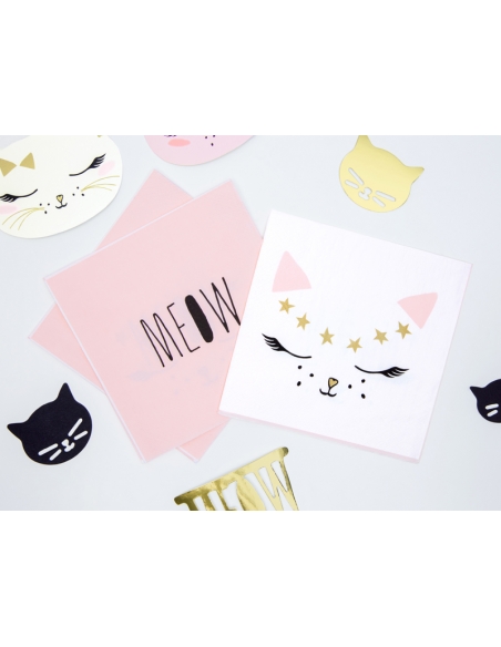 Serviettes de table Chaton -Anniversaire et Baby Shower