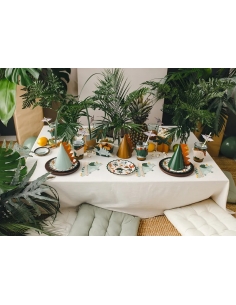Lot de 6 Assiettes d'anniversaire Dinosaures 2