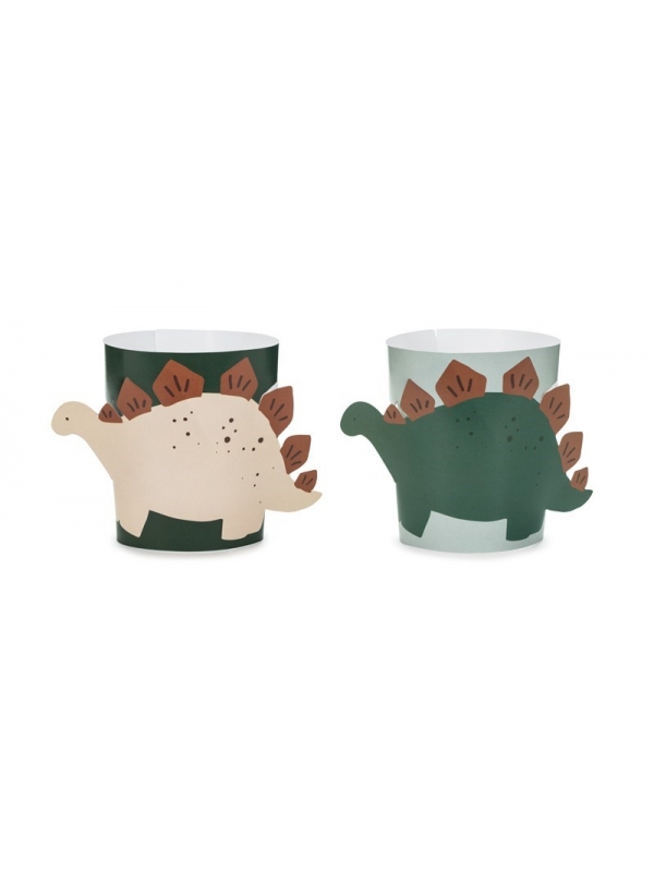 Couvre verre forme dinosaure pour anniversaire garçon