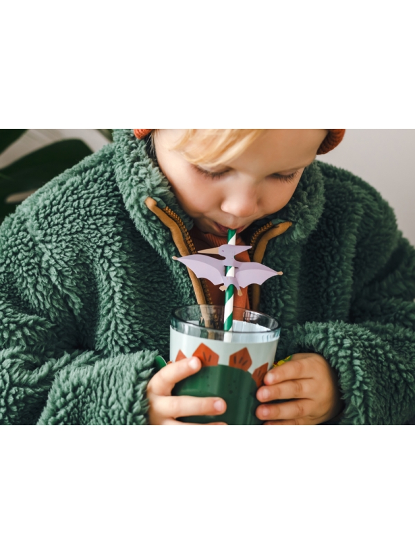Couvre verre forme dinosaure pour anniversaire garçon