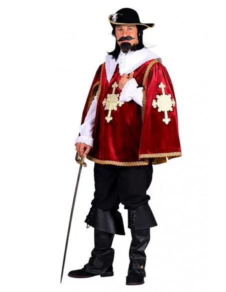 Costume mousquetaire pour homme haute qualité su S au XXL