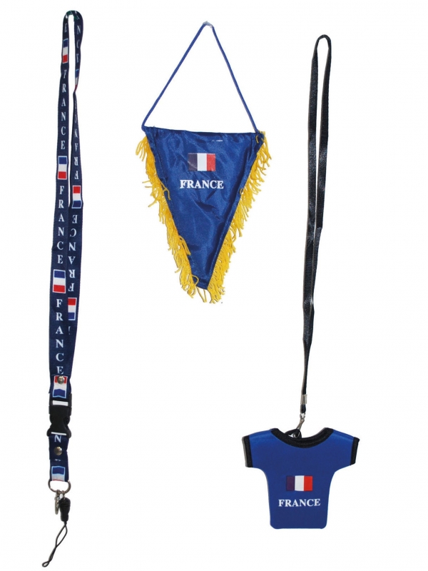 Set supporters France 3 pièces