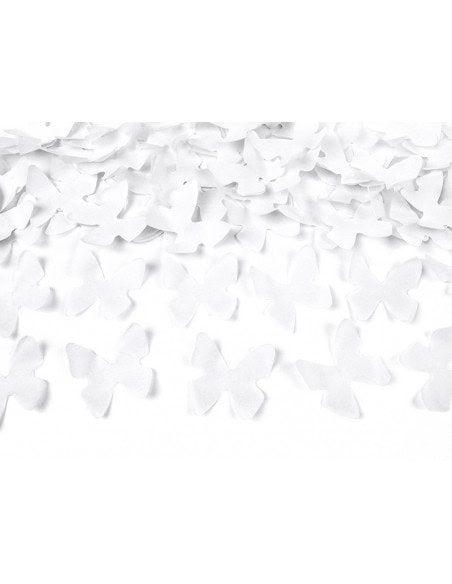 Canon à Confettis Papillons Blancs pour Mariage et Sortie d'Église