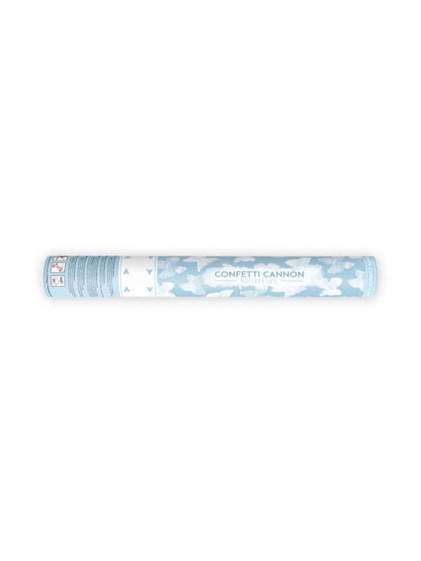 Canon à Confettis Papillons Blancs pour Mariage et Sortie d'Église