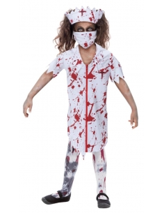 Costume d'Infirmière Zombie pour Filles, Halloween