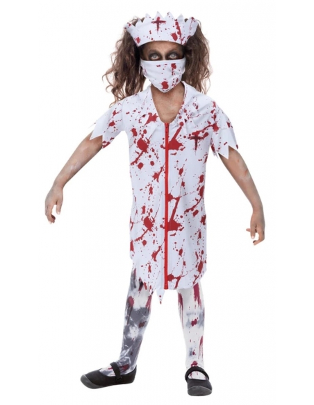 Costume d'Infirmière Zombie pour Filles, Halloween
