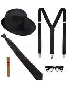 Set d'Accessoires pour Homme : Incarnez l'Élégance des Blues Brothers