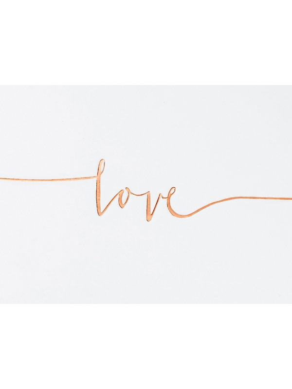 Livre d'or de mariage Love, 24x18,5cm, 22 feuilles