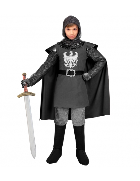 Costume de Chevalier Enfant (cape, ceinture, capuche)