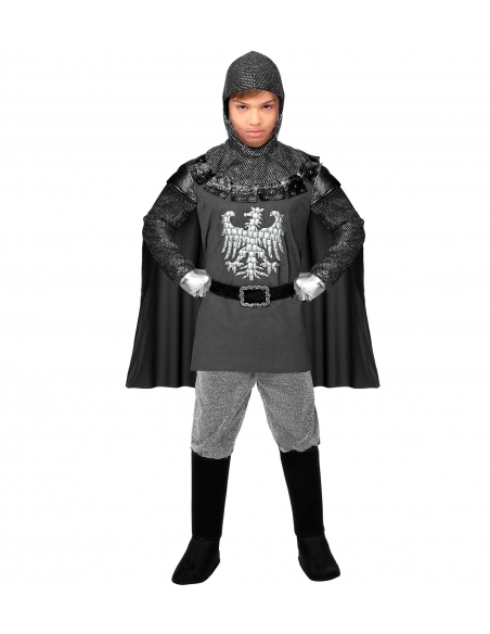 Costume de Chevalier Enfant (cape, ceinture, capuche)